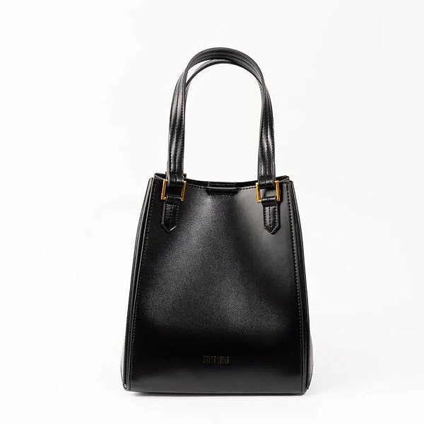 Bolsa Santa Lolla Shopper Soft Alça Ombro Preta