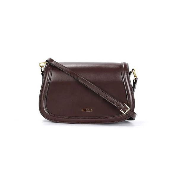 Bolsa Santa Lolla Soft Alça Transversal Marrom Dark