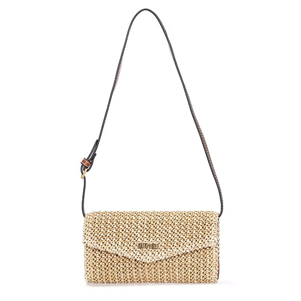 Carteira Santa Lolla Alça Tiracolo Tramado Bege