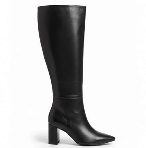 Bota Ernest Cano Alto Napa Bico Fino Salto Bloco Feminina