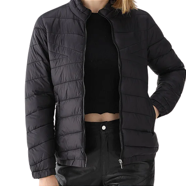 Jaqueta Facinelli Puffer Matelassê Com Zíper Feminina