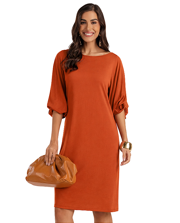 Vestido Midi Com Caimento Leve Feminino - Ref: 81840