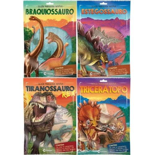 Livro Dinossauros Incríveis com miniatura