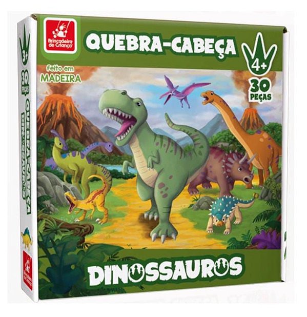 Quebra Cabeça Dinossauro 30 Peças