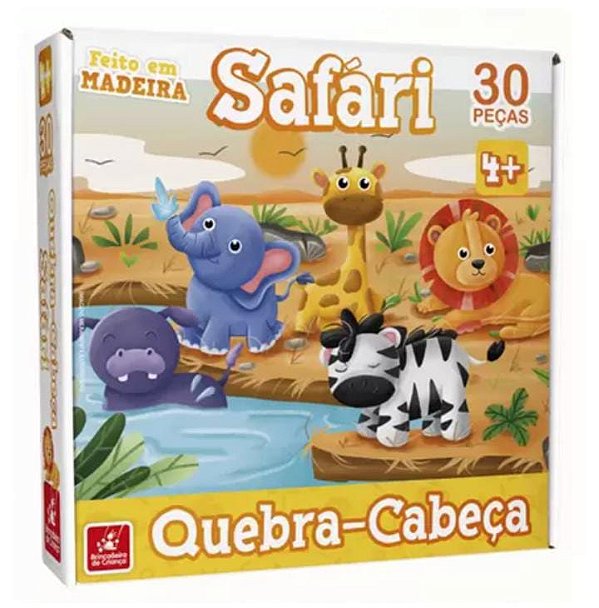 Quebra Cabeça Safari 30 peças
