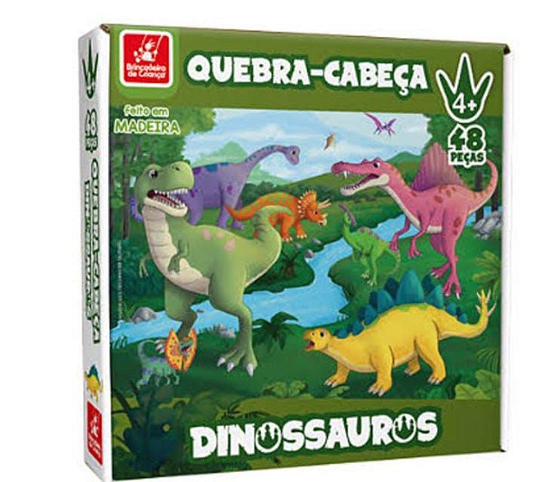 Quebra Cabeça Dinossauros 48 Peças