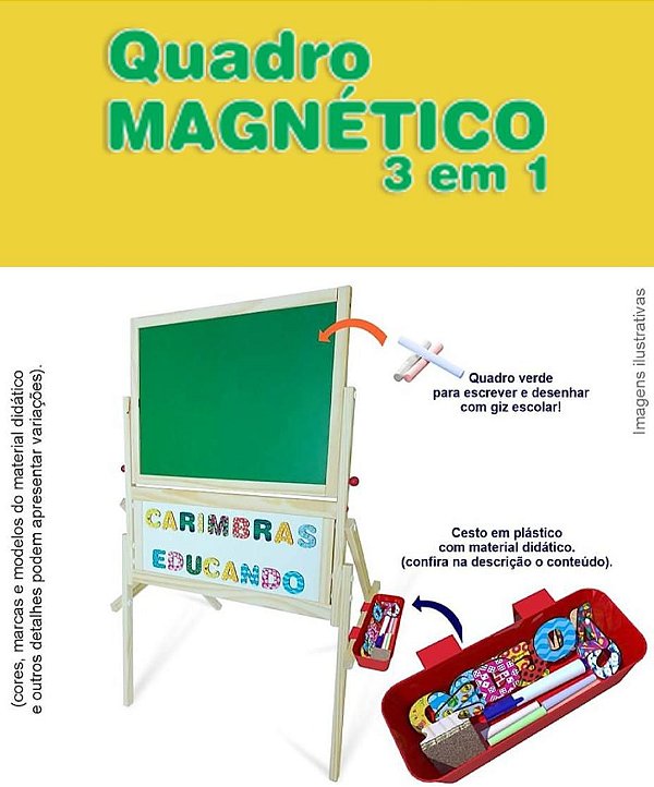 Quadro Magnético 3 em 1