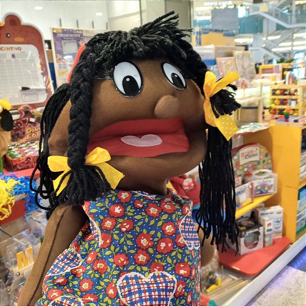 Fantoche Gigante - Menina Negra - Mini Einstein Brinquedos Educativos