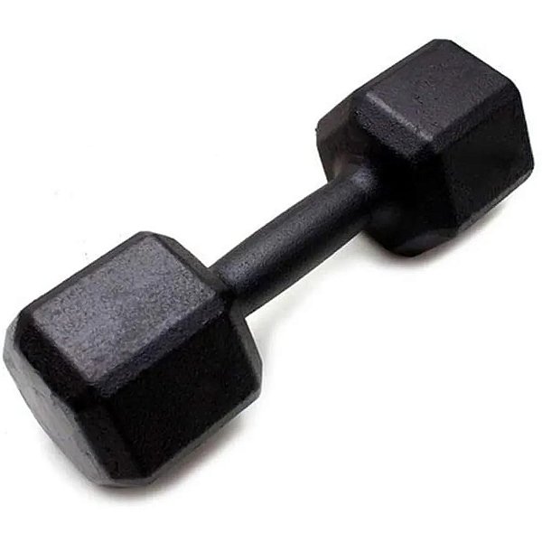 Dumbbell Sextavado Pintado - 28 KG