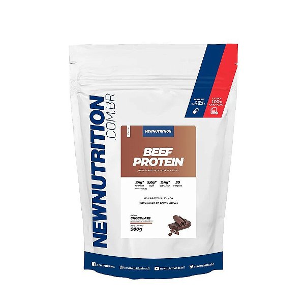 Beef Protein - Sabor Chocolate - 900G (30 porções) - Newnutrition
