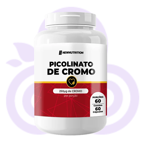 Picolinato de Cromo 250 mcg 60 Caps - Newnutrition