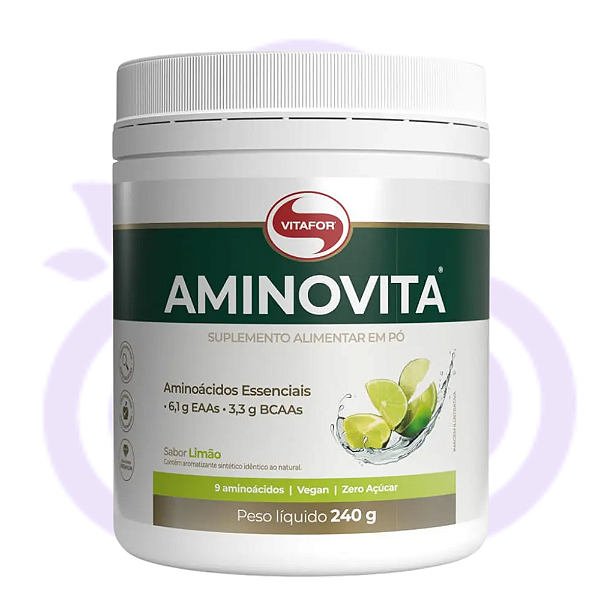 Aminovita - Pote 240g - Sabor limão - Vitafor