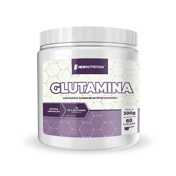 Glutamina - 300g  (60 porções) - Newnutrition