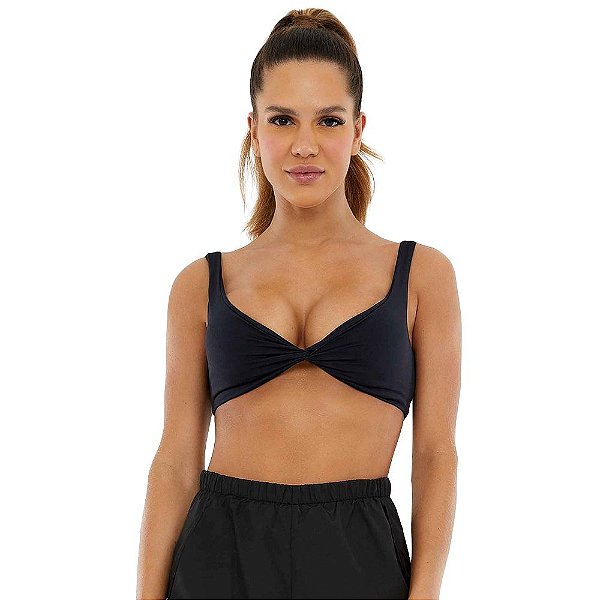 Top Alto Giro Bodytex II com Zíper Feminino 2132503