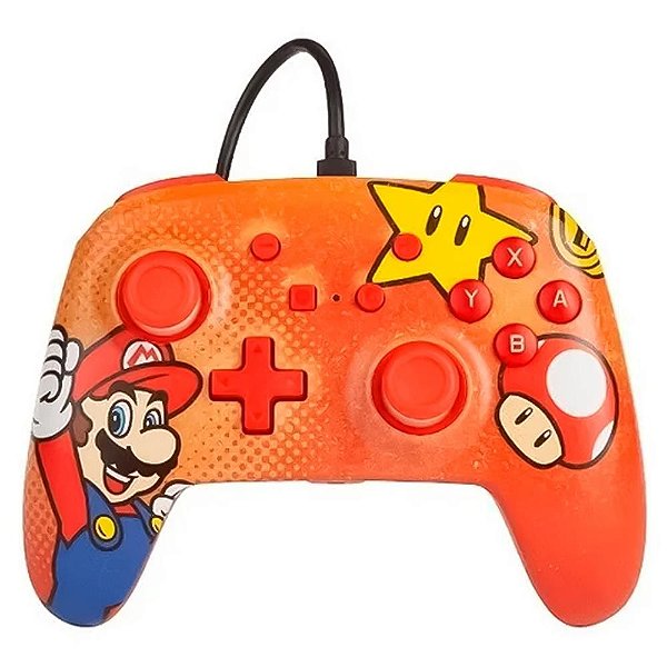 Controle PowerA Com Fio Super Mario Vintage - Nintendo Switch