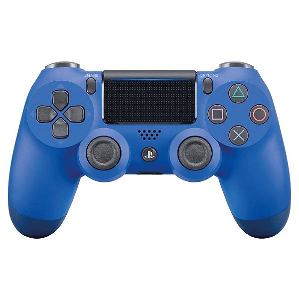 Controle Sony Dualshock 4 Blue sem fio (Com led frontal) Seminovo - PS4