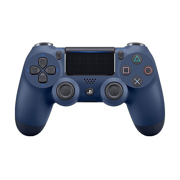 Controle Sony Dualshock 4 Midnight Blue sem fio Seminovo - PS4