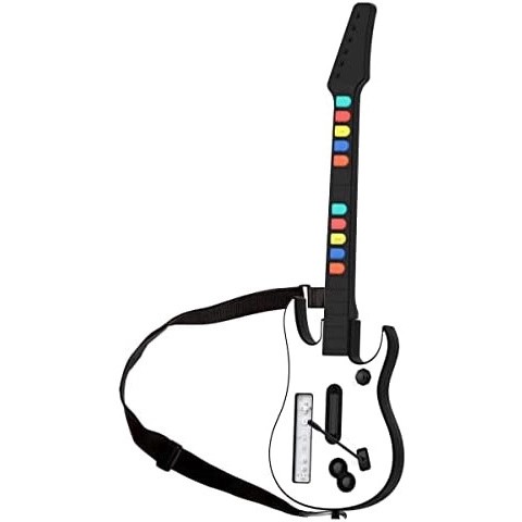 Guitarra sem fio para Wii Guitar Hero e Rock Band Games - Seminovo