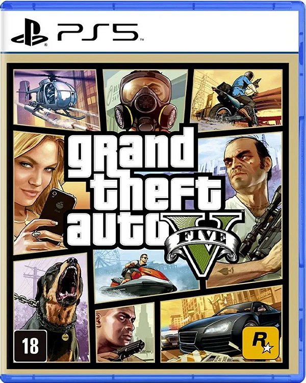 Grand Theft Auto V - GTA V - GTA 5 PS3 - Game Games - Loja de Games Online