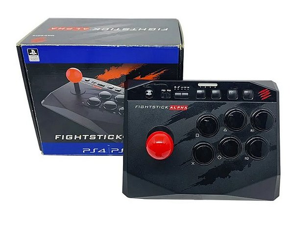 Controle Arcade Fightstick Alpha Mad Catz Seminovo - PS4/PS3