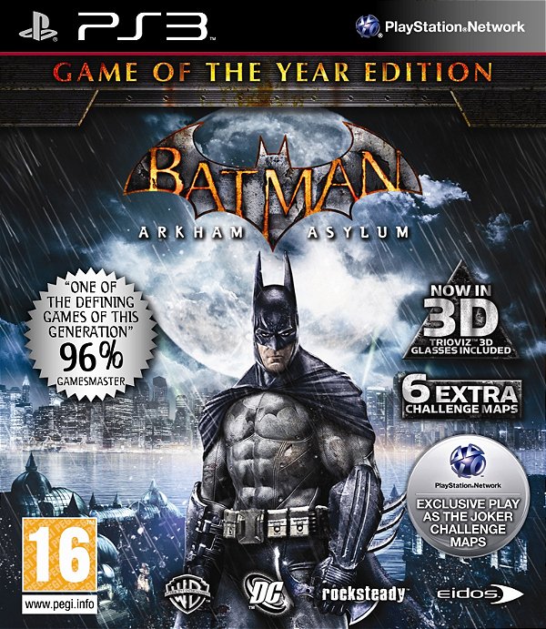 Batman Arkham Asylum G.O.T.Y 3D Triviz 3D Seminovo – PS3