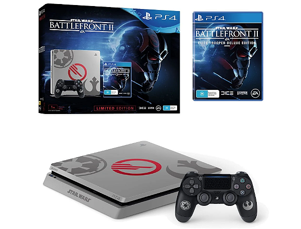Console PlayStation 4 Slim 1TB Star Wars Battlefront 2 Limited Edition Seminovo