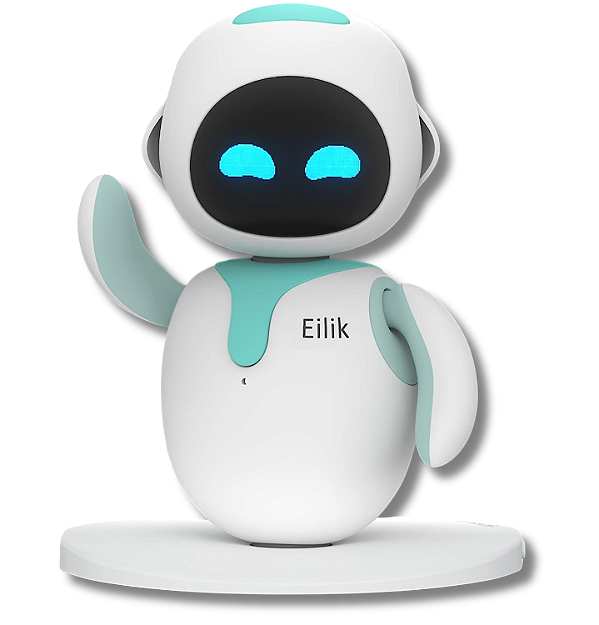 Eilik - Azul Robô Fofinho como Animais de Estimação para Crianças e Adultos.