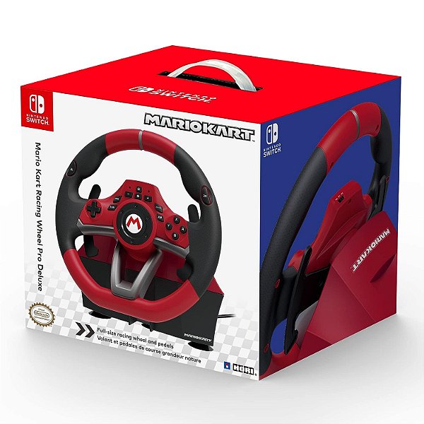 Volante Switch Mario Kart Racing Wheel Pro Deluxe da HORI,USB - Licenciado oficialmente pela Nintendo