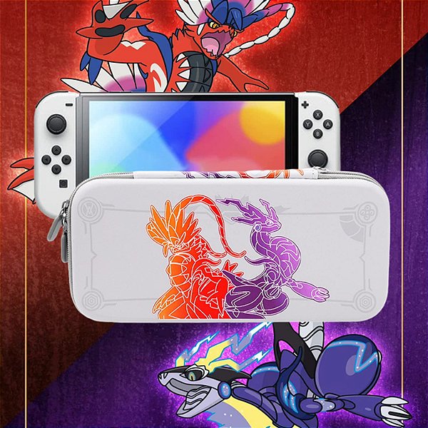 Case de transporte Violet e Scarlet OLED  - Nintendo Switch ( console não Incluido )