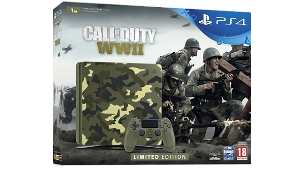 Console PlayStation 4 Slim 1TB Call of Duty WWII Bundle Seminovo - PS4