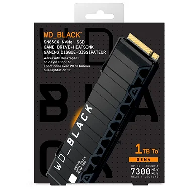 SSD WD Black SN850X Gaming 1TB, NVMe Seminovo - PS5