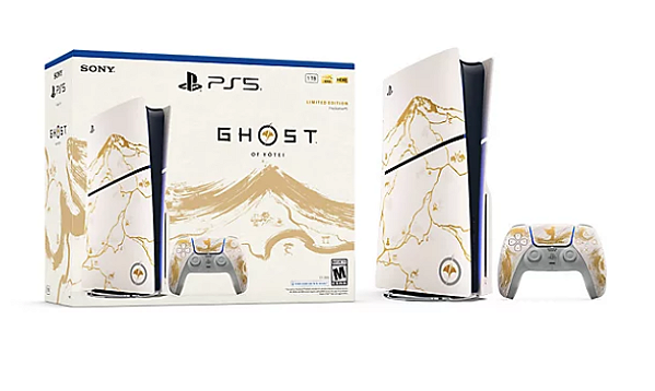 Console Sony PlayStation 5 Slim Ghost of Yotei Edição Limitada 4K 1TB SSD