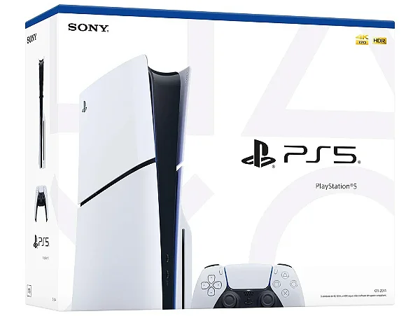 Console PlayStation 5 Slim Com Leitor Caixa Branca - PS5