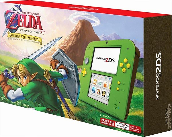 Console 2DS Special Edition The Legend of Zelda Ocarina of Time 3D Seminovo - Nintendo