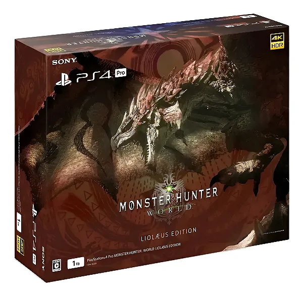 Console Playstation 4 Pro Monster Hunter World Liolaeus Edition Seminovo - PS4