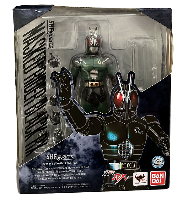 Action Figure Masked Rider Black RX S.H.Figuarts Seminovo - Bandai