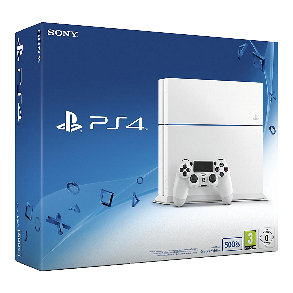 Console PlayStation 4 Fat Glacier White 500GB Seminovo - Sony