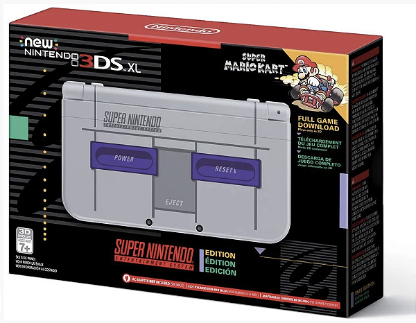Console New Nintendo 3DS XL Super NES Edition CIB Seminovo