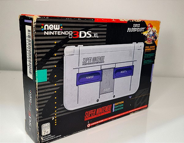 Console New Nintendo 3DS XL Super NES Edition CIB Seminovo - Nintendo