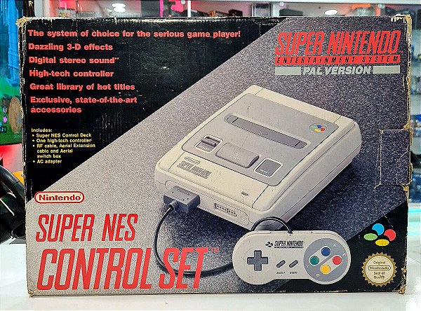 Console Super NES Control Set PAL Version Seminovo - SNES