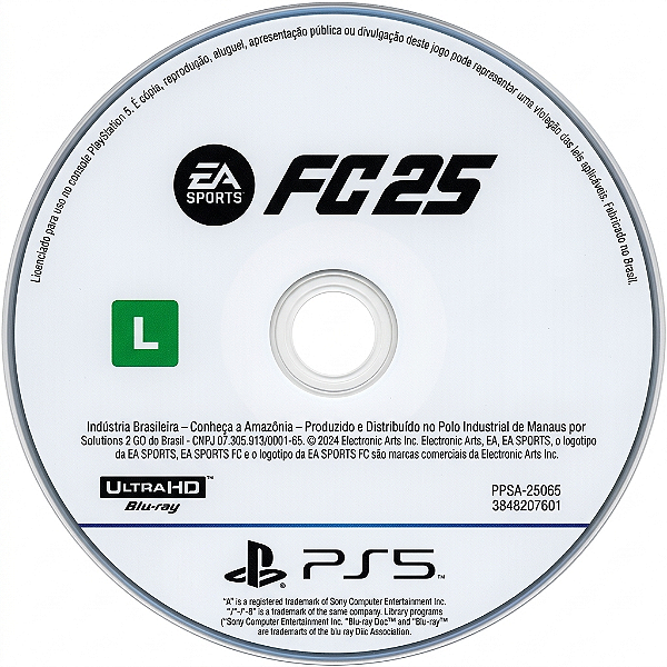 EA FC 25 Seminovo Sem Capa - PS5