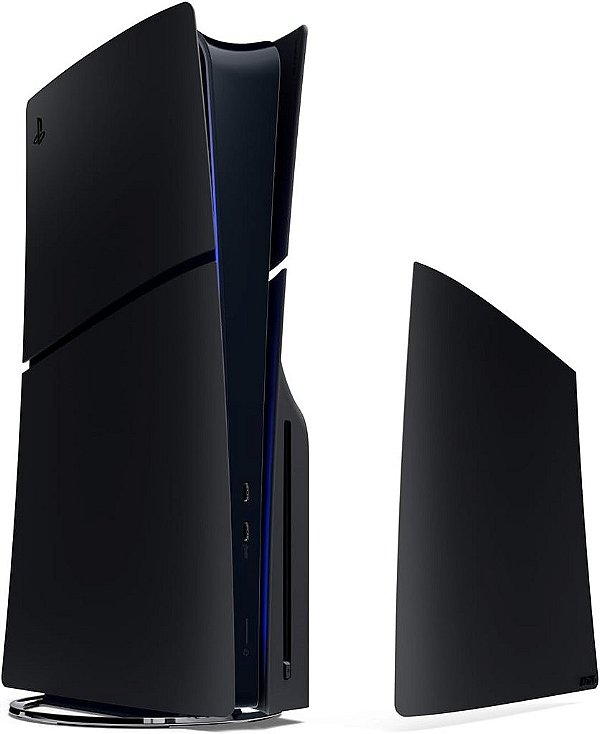 Tampa Console Playstation 5 Slim Midnight Black C/ Detalhes Seminovo - PS5