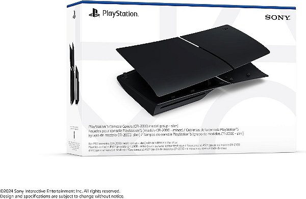 Tampa Console Playstation 5 Slim Midnight Black Seminovo - PS5