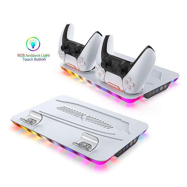 Base de Resfriamento Multifuncional DOBE TP5-35103 PS5 Slim Seminovo - PS5