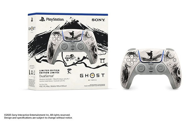 Controle Dualsense Edição Limitada Ghost of Yotei Black - PS5