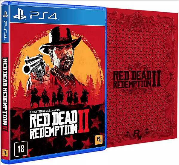 Red Dead Redemption 2 + Steelbook Red Seminovo – PS4
