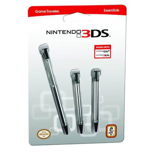 Canetas Stylus Estabilizáveis ​​Oficial Pack de Três - 3DS