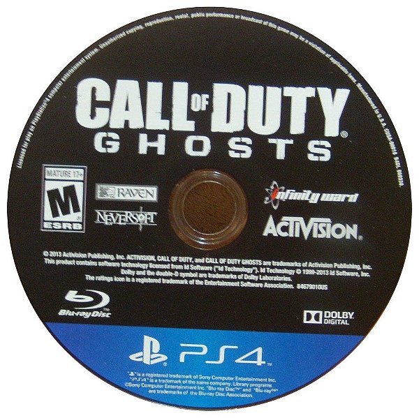 Call Of Duty Ghosts Seminovo (SEM CAPA) - PS4