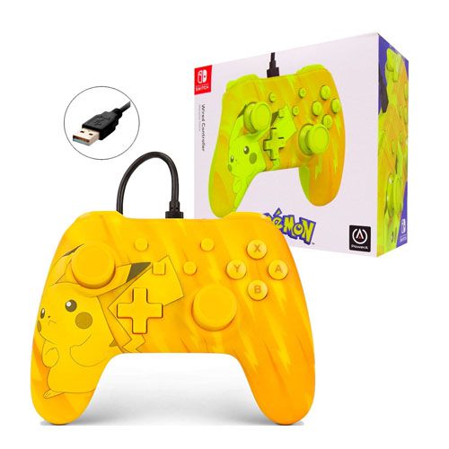 Controle Wired/ Com Fio Nintendo Switch Edição Pokémon Pikachu - PowerA - Nintendo Switch