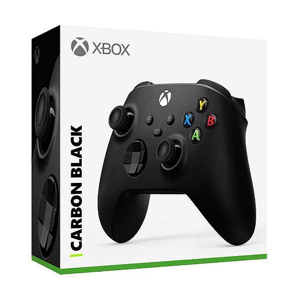 Controle Xbox Carbon Black Sem Fio - Series X, S, One - Preto